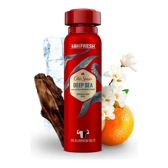 Old Spice Deep Sea With Ocean Elements Anti-Marks Αποσμητικό σε Spray Χωρίς Αλουμίνιο 150ml 2