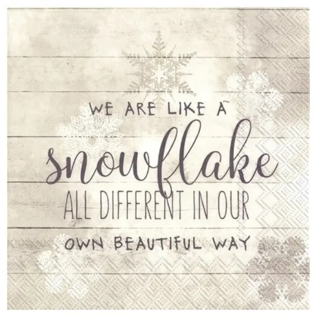 Χριστουγεννιάτικη χαρτοπετσέτα για decoupage, Like a snowflake linen
