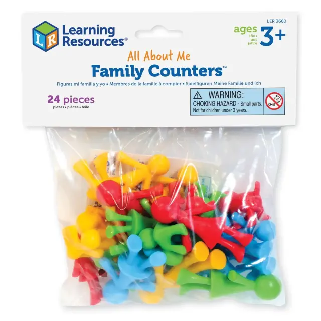 Learning Resources Εκπαιδευτικό Παιχνίδι All About Me Family Counters™ (Set of 24) για 3+ ετών LER 3660