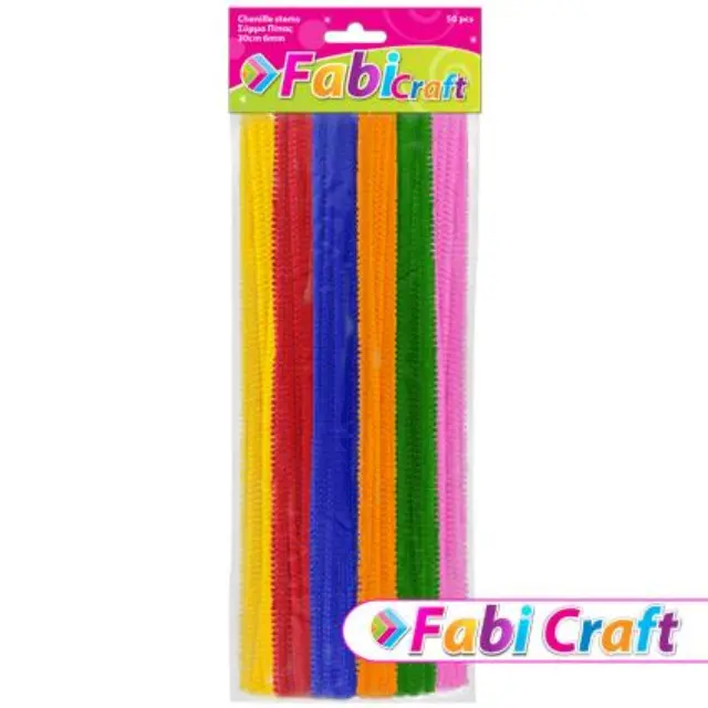 Σύρμα Πίπας Fabi 0.6x30cm 50τεμ Χρωματιστά