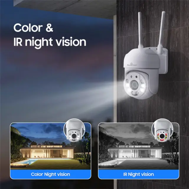 POWERTECH smart κάμερα PT-1144, 2MP, Wi-Fi, PTZ, IP65 2