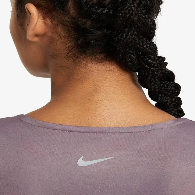 Nike Swoosh Run T-Shirt (CZ9278-531) - Μώβ - XS 3