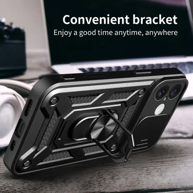 Techsuit® CamShield Series για iPhone 16-Black 3