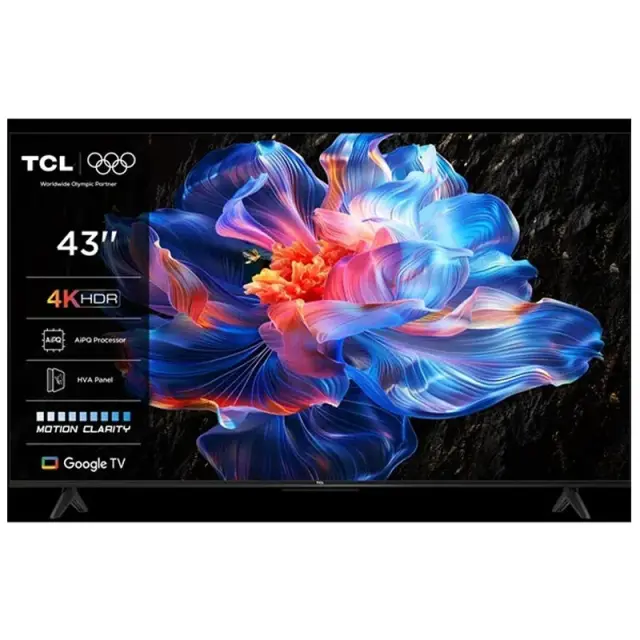 TCL Smart Τηλεόραση 43" 4K UHD LED P6K HDR (2025) 43P6K
