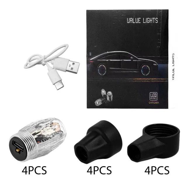 Διακοσμητικά Φώτα Βαλβίδων Αυτοκινήτου - Value Lights Colours LED 0163135