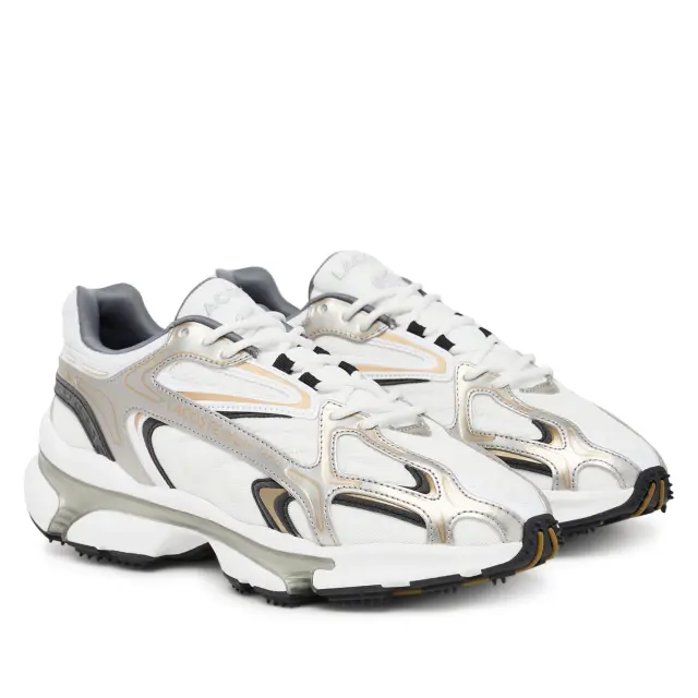 Ανδρικά Sneakers Lacoste L003 2K24 225 750SMA0104108 Λευκό Ασημί Άσπρο - 43 2