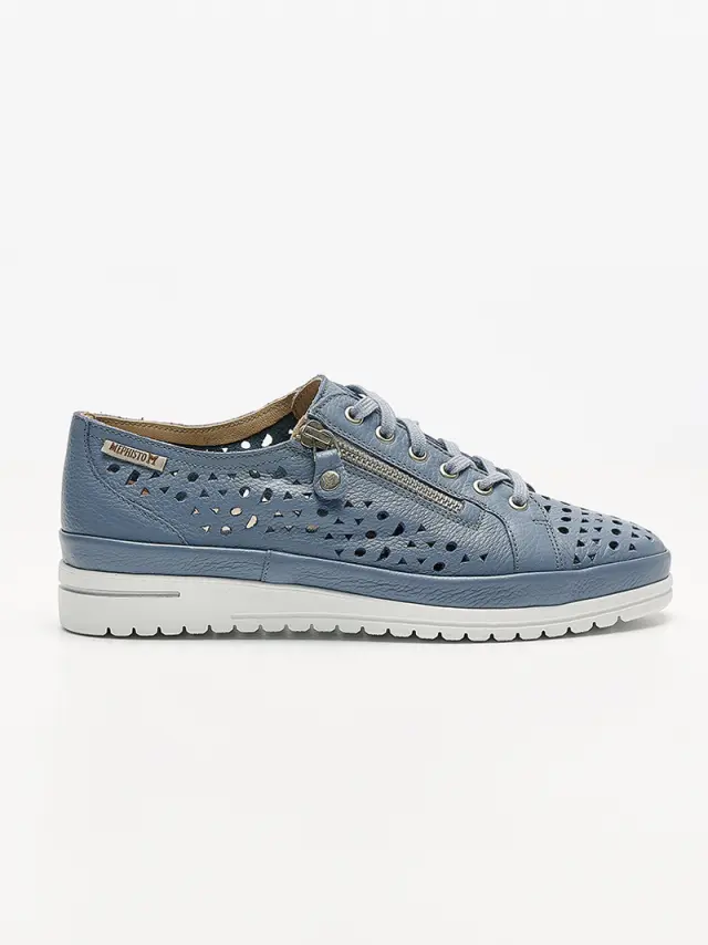 Mephisto Sneakers Γυναικείο δέρμα Μπλέ MEP/JUNE PERF SEA BLUE 3