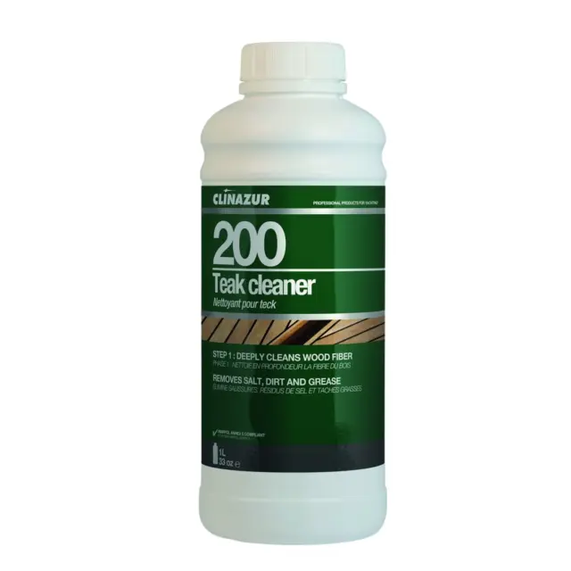 Clinazur 200 Teak Cleaner Liquid Step1-Καθαριστικό Teak Καταστρώματος 1lt