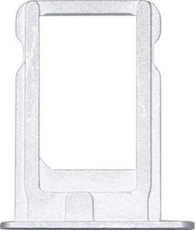 Βάση Κάρτας SIM - SIM Card Tray για iPhone 8 - Ασημί
