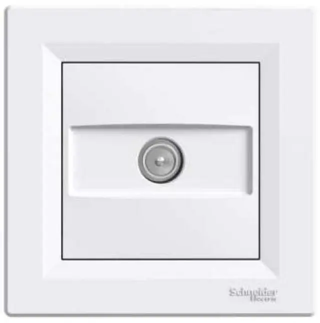 Asfora, TV socket intermediate, 8dB, white