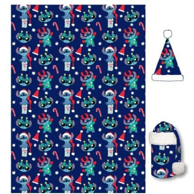 Σετ Κουβερτάκι + Σκούφος Disney Stitch Set Blanket 100X140 + Hat AYM-010STITCH-SET