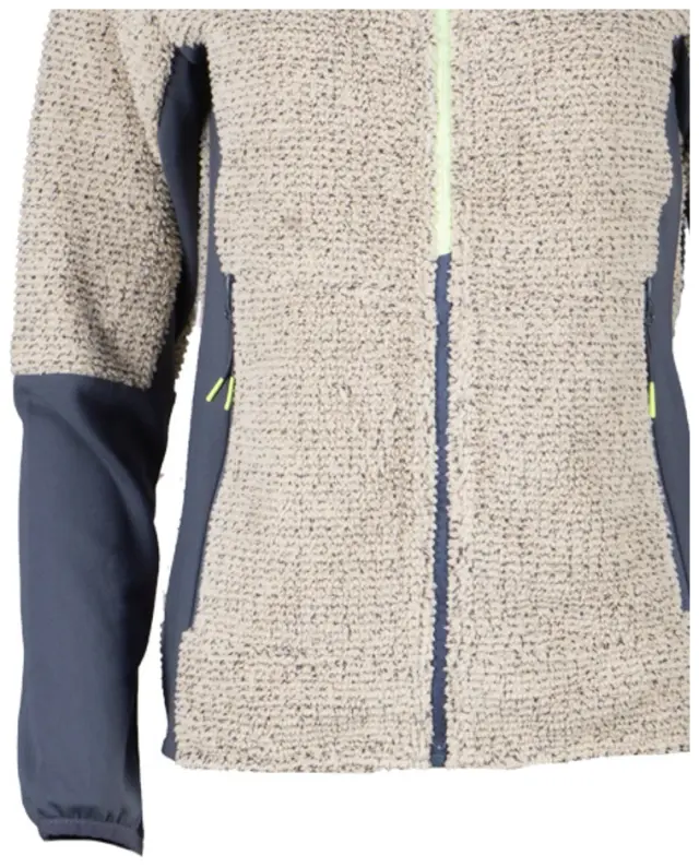 Jacket Waffle Highloft 302442L Ecru Γυναικεία Ζακέτα Fleece GTS - 302442L-01 - 38 3