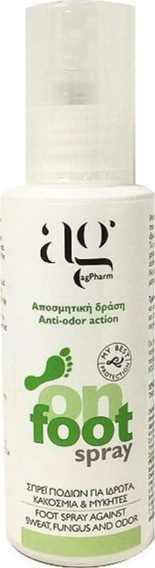 Ag Pharm On Foot Spray, Σπρέϊ Ποδιών Για Ιδρώτα, Κοκοσμία & Μύκητες, 100ml
