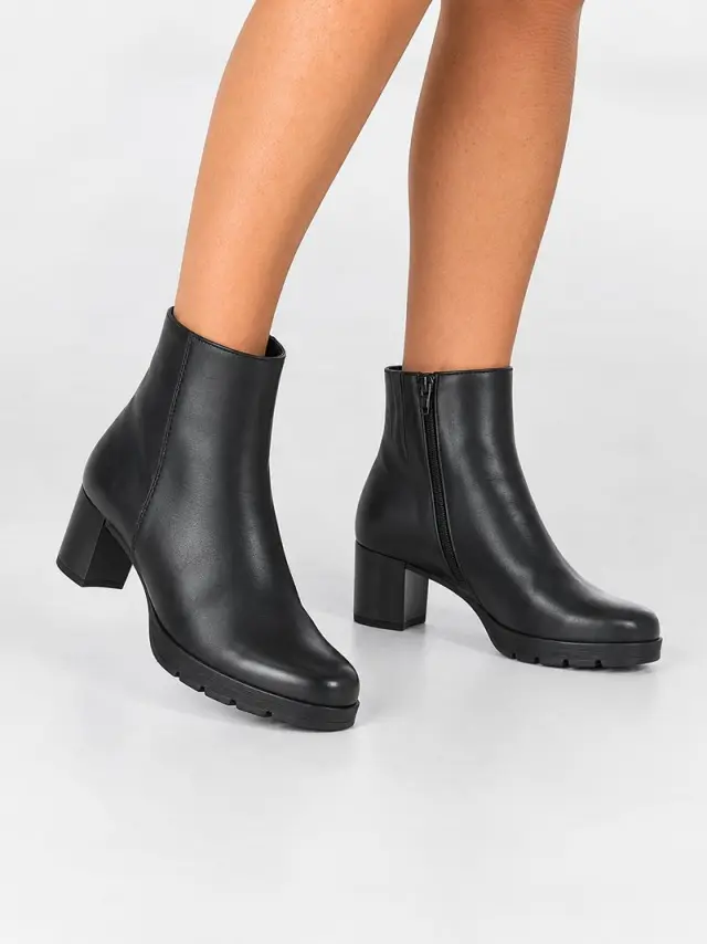 Gabor Μποτάκια Γυναικείο δέρμα Μαύρο GAB/32071 002-N/BLACK - 43 2