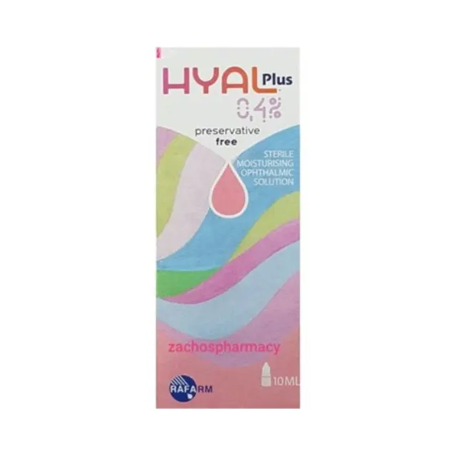 Rafarm Hyal Plus 0.4% Eye Drops Οφθαλμικές Σταγόνες με Υαλουρονικό Οξύ 10ml 2