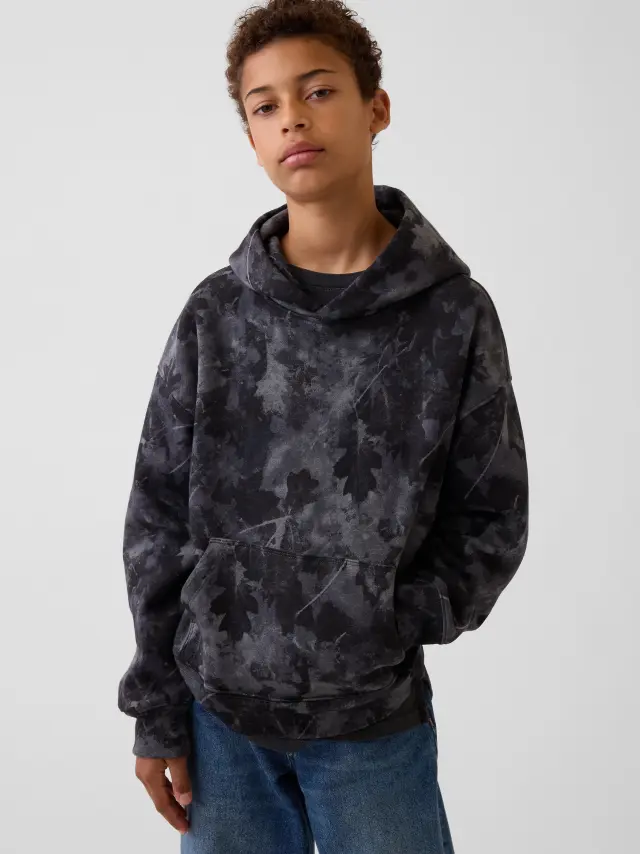 Παιδικό Φούτερ VintageSoft Χαλαρής Γραμμής Black camo