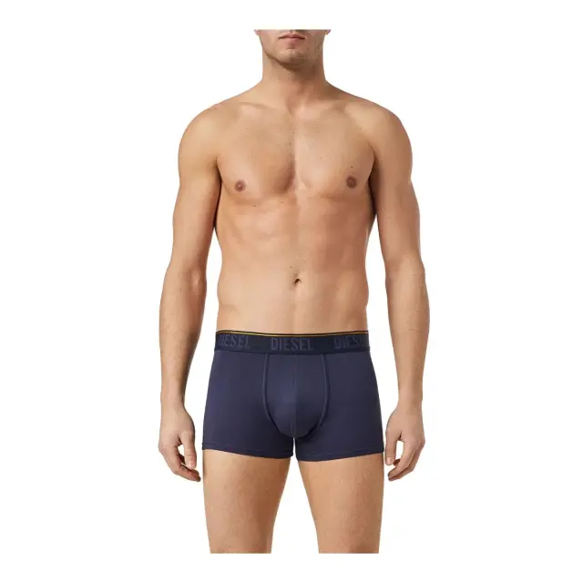 Diesel Ανδρικό Boxer Damien Tonal Logo - Τριπλό Πακέτο, Χρώμα Σκ.Μπλε - Κόκκινο - S 2