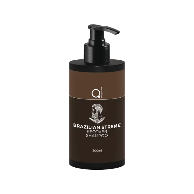 Recovery Shampoo Brazilian Str8me 300ml by Qure - Σαμπουάν Αποκατάστασης 2