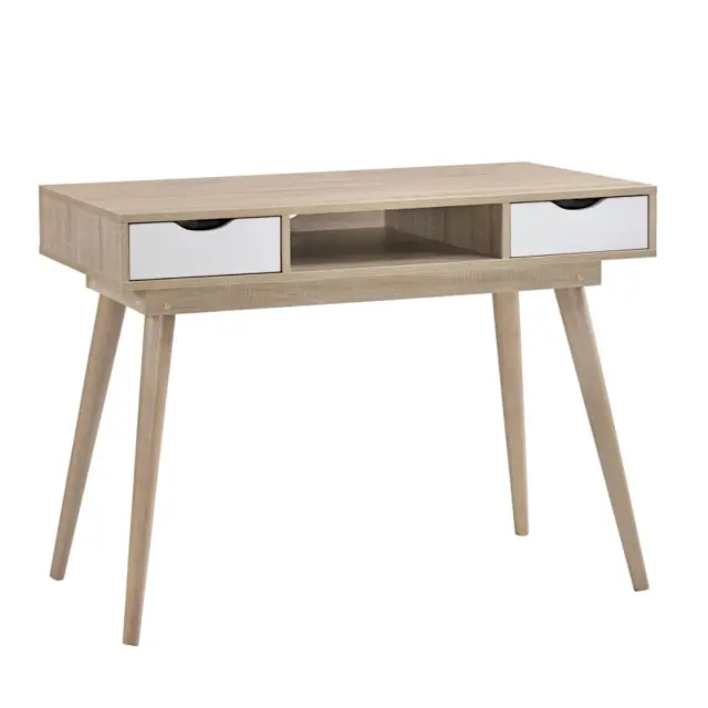 Κονσόλα-Γραφείο ALIDA Sonoma/Λευκό Μελαμίνη 110x50x79cm
