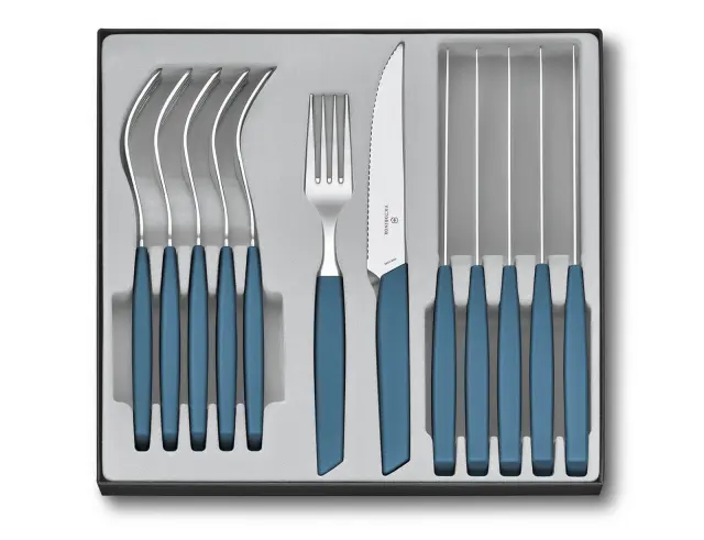 Σετ Μαχαιροπίρουνα Victorinox Swiss Modern - Blue - 12 τεμάχια6.9096.12W2.12 3