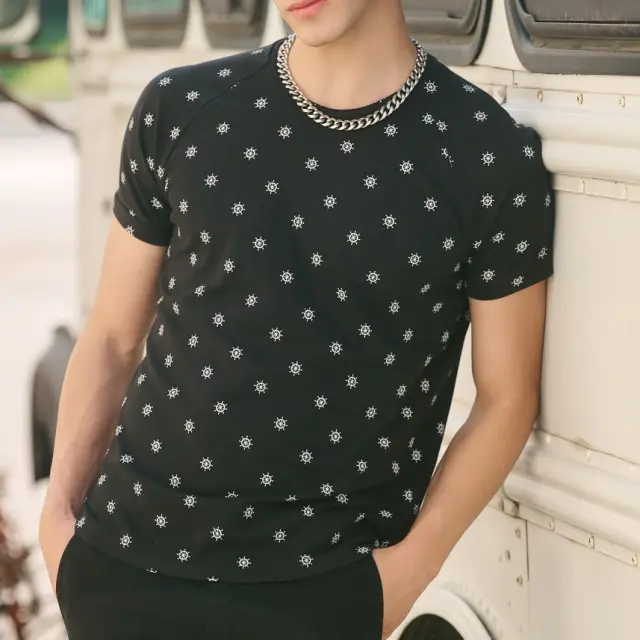 T-shirt Noshame® Allover Μαύρο - 112303 - S