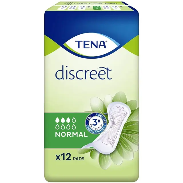 TENA Discreet Normal Σερβιέτες Ακράτειας για Γυναίκες 27,7cm, 12τμχ