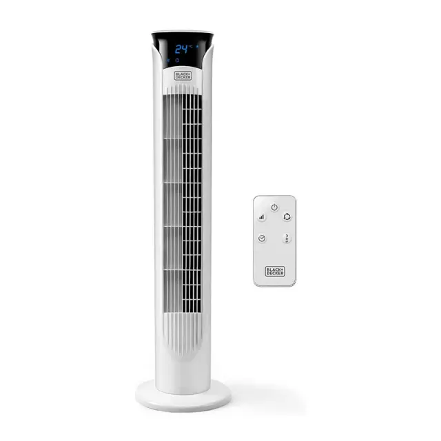 Black + Decker Επιδαπέδιος Ανεμιστήρας Tower Fan BXEFT48E White