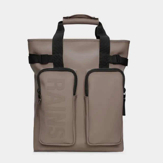 Αδιάβροχο Σακίδιο Πλάτης Rains Texel Tote Backpack W3 14240-173 Cinder Καφέ - ONESIZE