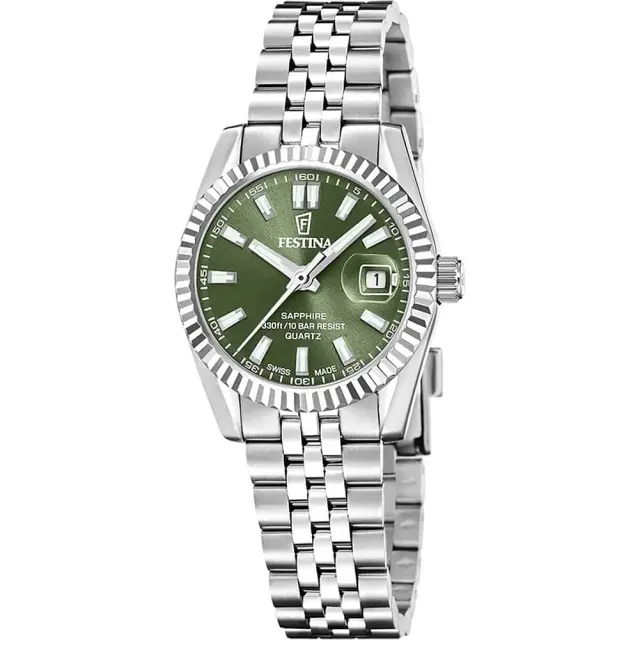 Festina Swiss Made Classic Women's Watch Silver Steel Bracelet F20087/5