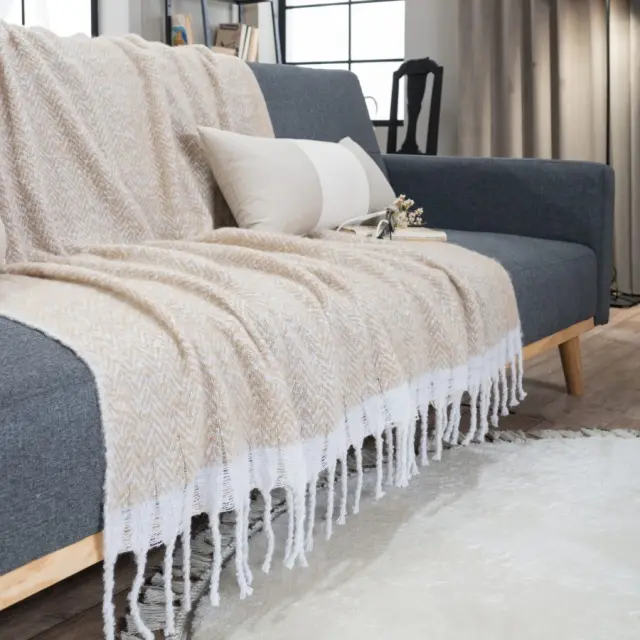 Ριχτάρι-Κουβέρτα Καναπέ Mohair 01 TEORAN 130 x 150cm 3