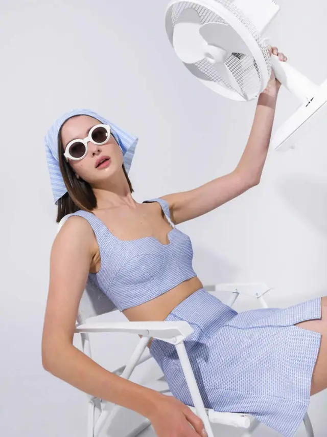 Rachel top light blue ARPYES