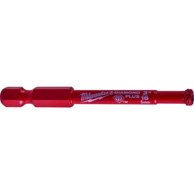 Ποτηροτρύπανο Αδαμάντινο MILWAUKEE DIAMOND PLUS 1/4" 5mm