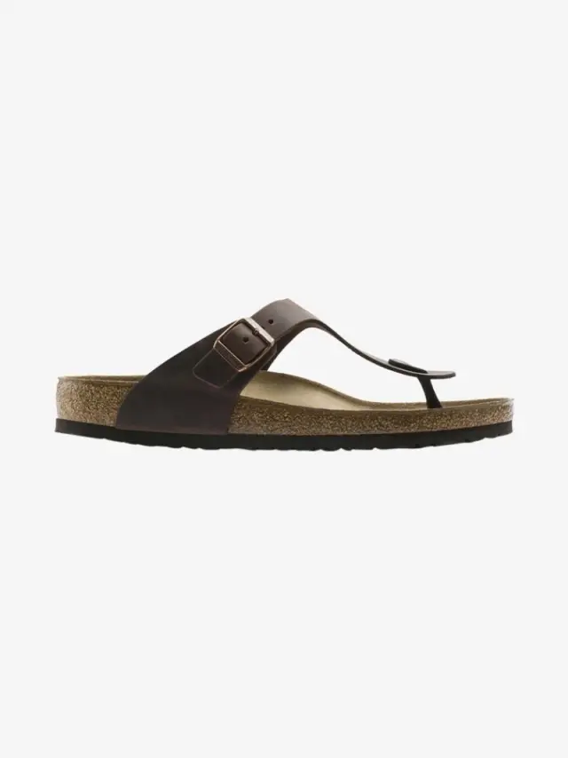 Birkenstock Σαγιονάρες Unisex δέρμα Oiled Καφέ BIR/GIZEH 743831 HABANA - 46 3