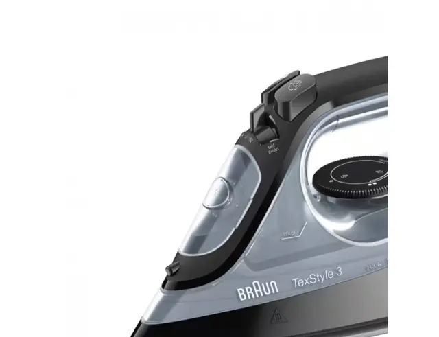 Σίδερο ατμού Braun TexStyle 3 SI3055BK με ισχύ 2400W και χωρητικότητα νερού 270ml - ΜαύροSI3055BK 3