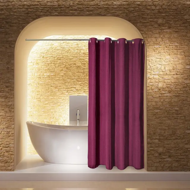 2583 Greenwich Polo Club Κουρτίνα Μπάνιου 180x240 Μπορντω