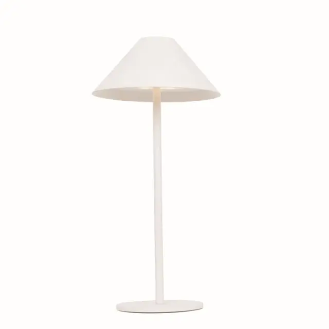 AcaLight Offer LED SMD TABLE BATTERY LUMINAIRE 3W 140LM 3.000K MATT WHITE 270° CRI80 IP54