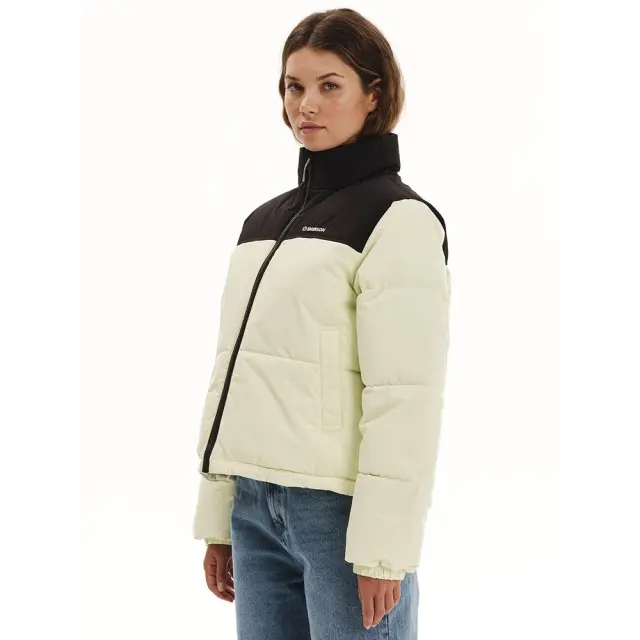 Emerson Women's Puffer Jacket (252.EW10.75-Cream-Black) - Μαύρο-Μπέζ 2