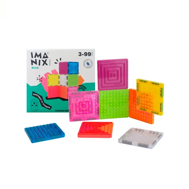 Imanix Brick Μαγνητικά Πλακίδια Συμβατά με Τουβλάκια 8 τμχ. (3+ ετών) 190257