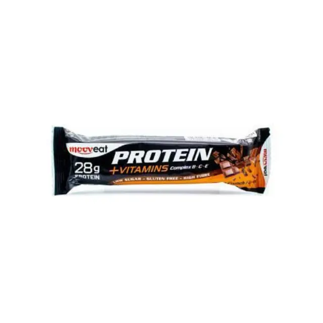 Mooveat Protein +Vitamins Μπάρα με 28gr Πρωτεΐνης Γεύση Choco Crunch, 80gr
