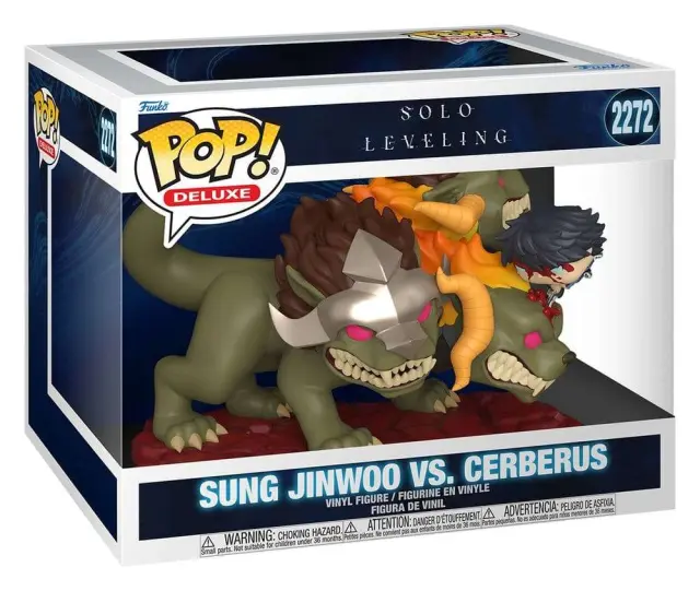 Solo Leveling POP! Deluxe Vinyl Figure Jinwoo Vs Cerberus 9 cm 2