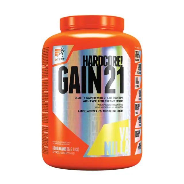 Extrifit Hardcore Gain 21 vanilla, 3000-g