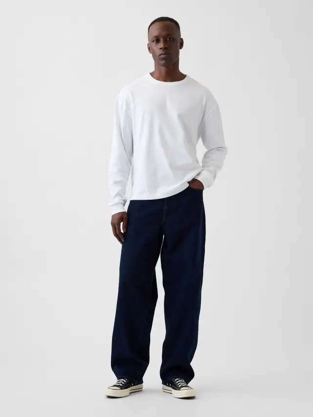 Ανδρικό Τζιν Παντελόνι Baggy Dark rinse
