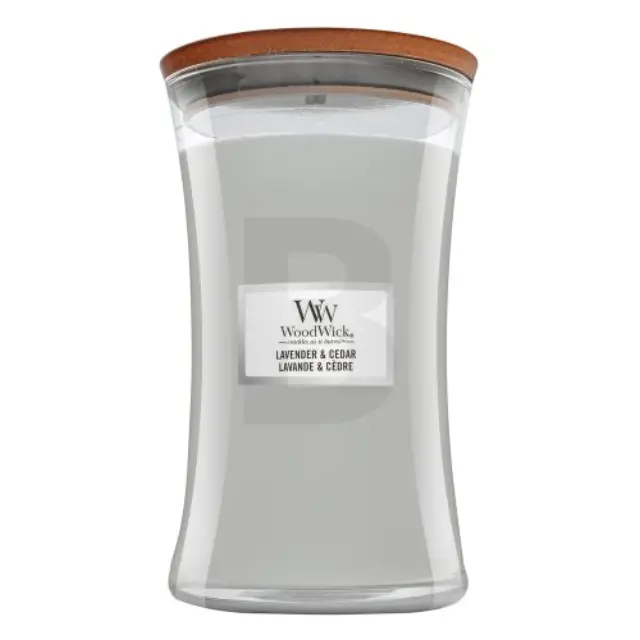 Woodwick Lavender & Cedar scented candle 610 g