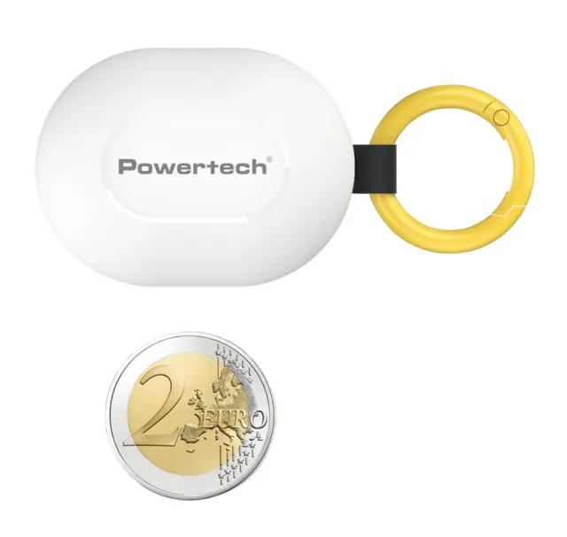 POWERTECH earphones με θήκη φόρτισης PT-1393, True Wireless, 6mm, 25/230mAh, λευκά 2