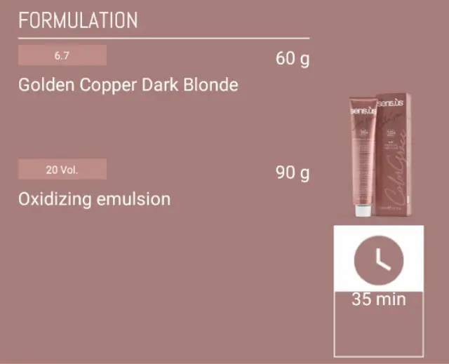 Sensus Color Grace M3K 6.7 Dark Violet Blonde 100ml - (μόνιμη βαφή βιολέ ξανθό σκούρο) 3