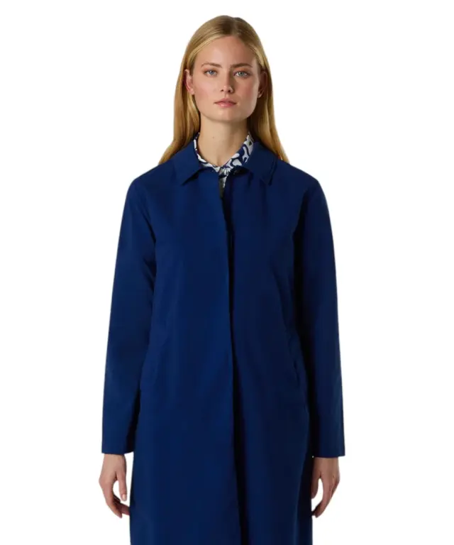 North Sails- Γυναικεία Καμπαρντίνα Peachskin Trench Jacket 000061-000-0805 Μπλε Ναυτικό 2