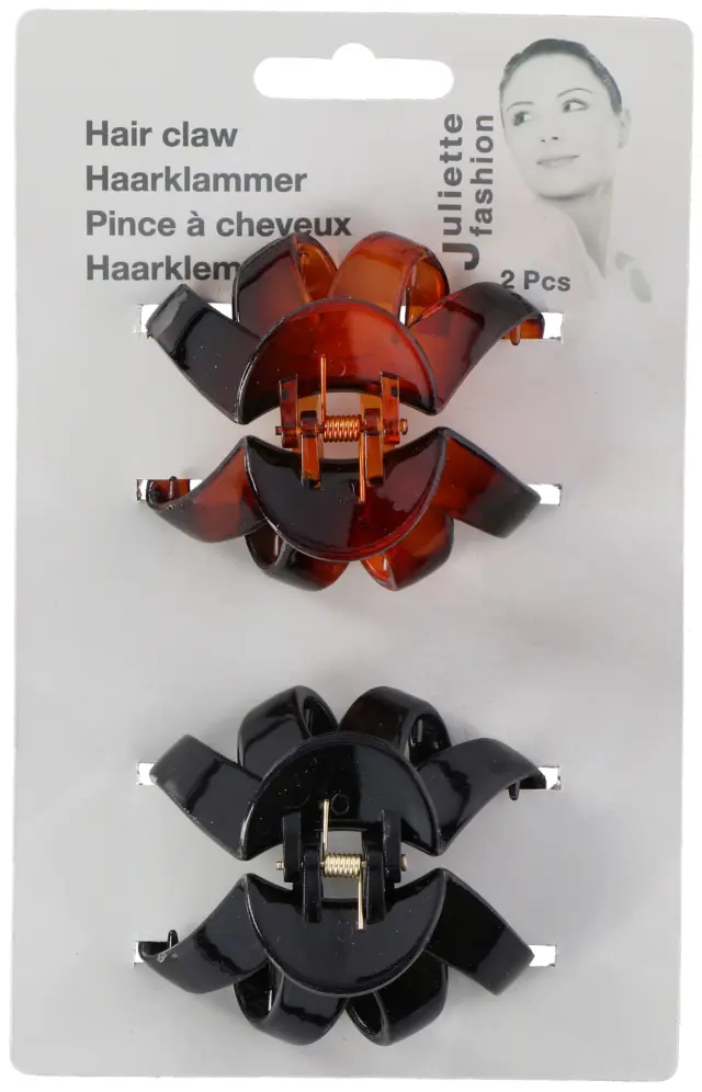 Σετ 2τμχ Κλάμερ Μαλλιών Στρογγυλά 6x5.5x3.5cm