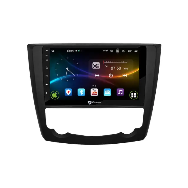 VenCore Οθόνη Multimedia Android 15 9" 9109A MTK6762 Octa-Core 2GB/32GB IPS με Πρόσοψη, CarPlay, Android Auto και Υποστήριξη Κάμερας Οπισθοπορείας AHD για Renault Kadjar 2015-2023 – Μαύρη (3236-10007-0218B) 2