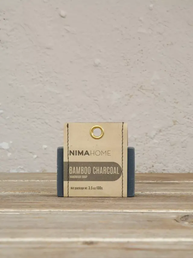 Σαπούνι Χειροποίητο Bamboo Charcoal Σαπούνι 100g Ένα χρώμα