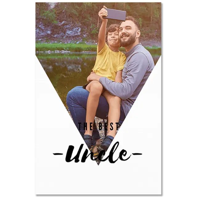 Καμβάς The best Uncle - Κάθετο , 100Χ150